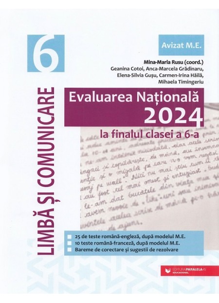 Evaluarea Nationala 2024. Limba si comunicare - Clasa 6