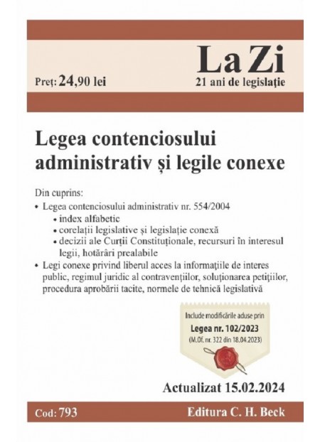 Legea contenciosului administrativ si legile conex...