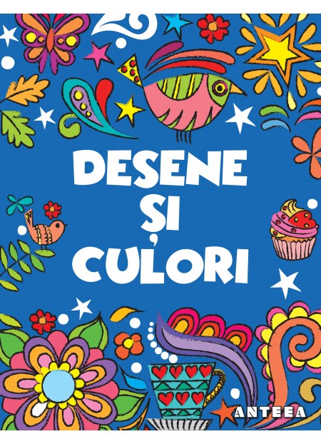 Desene si culori 1 (Natura) – carte de colorat pentru adulti, antistres, mindfulness
