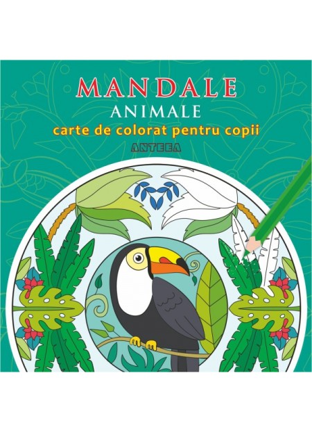 Mandale cu animale, carte de colorat pentru copii