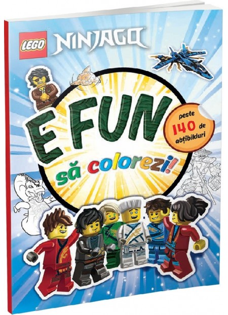 Lego Ninjago: E fun sa colorezi! Carte de colorat cu abtibilduri
