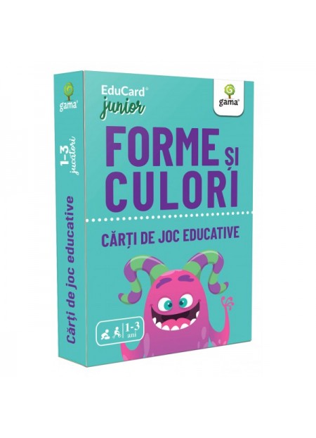  Carti de joc educative - Forme si culori 