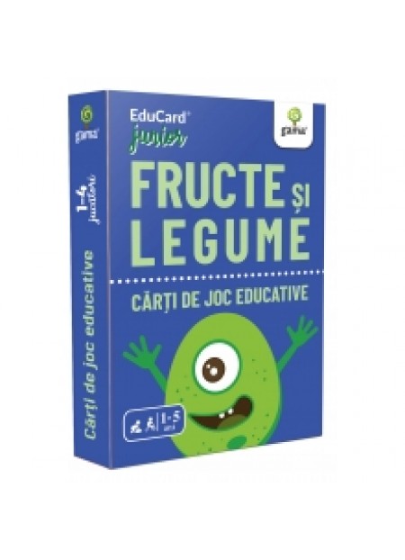 Carti de joc educative - Fructe si legume
