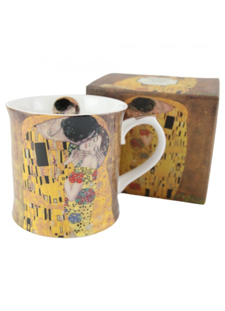 Cana portelan 460 ml „Sarutul” de Gustav Klimt