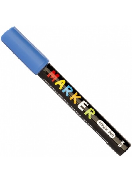 Marker cu vopsea acrilica M&G, blue S600