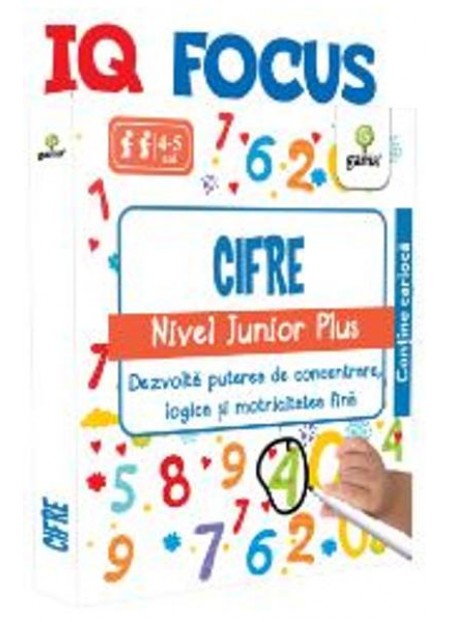 IQ Focus - Cifre - Nivel Junior Plus 4-5 ani