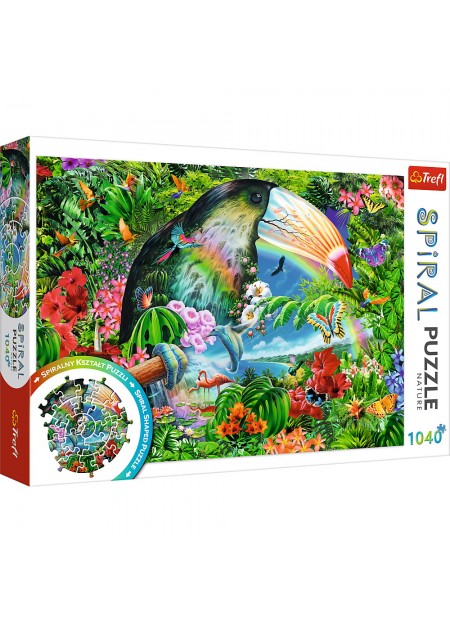 PUZZLE TREFL SPIRAL 1040 PIESE ANIMALE TROPICALE