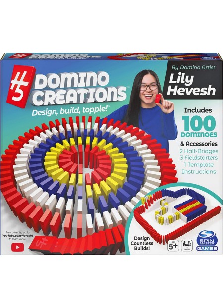 DOMINO ART SET DELUXE 100 PIESE CU ACCESORII BY LILY HEVESH  