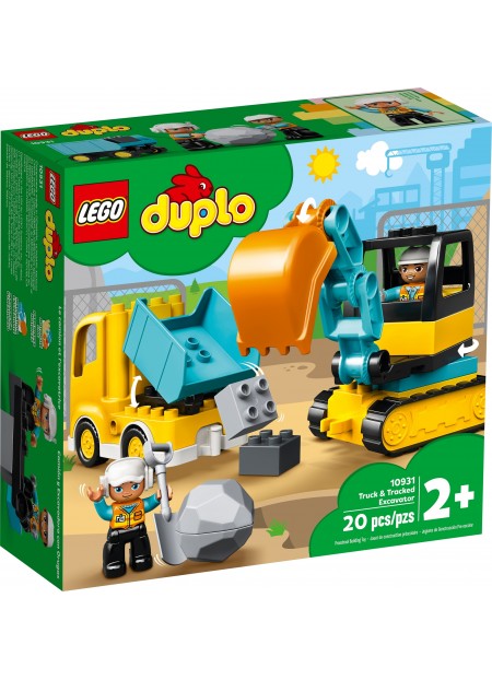 LEGO DUPLO  CAMION SI EXCAVATOR PE SENILE 10931