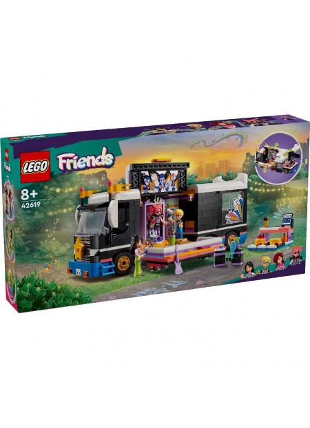 LEGO FRIENDS AUTOCAR DE TURNEU PENTRU STARURI POP 42619