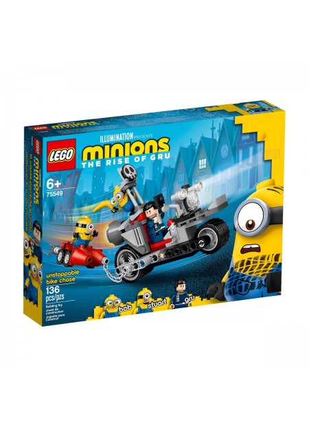 LEGO MINIONS URMARIRE DE NEOPRIT CU MOTOCICLETA TBC 75549