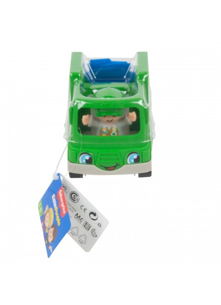 FISHER PRICE LITTLE PEOPLE VEHICUL CAMION RECICLARE 10CM